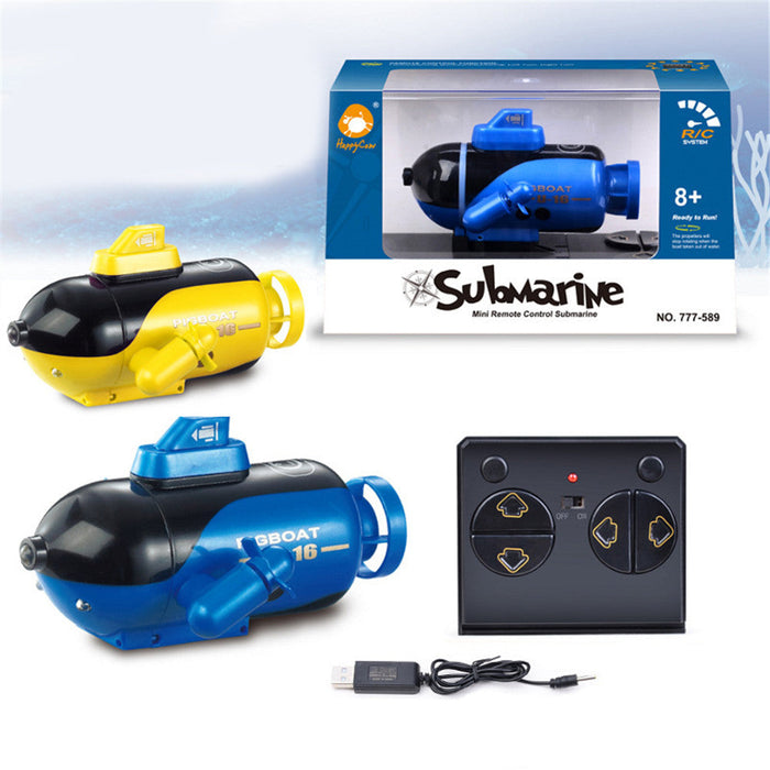 Mini RC Submarine Toy - 4 Channels Smart Electric Boat, Simulation Remote Control Drone Model - Perfect for Children's Entertainment