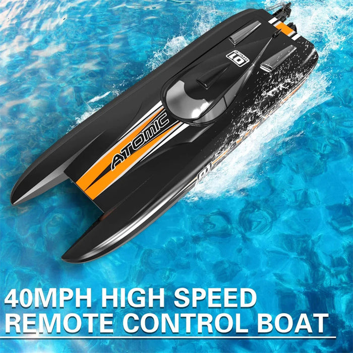 Volantexrc Atomic RTR 792-6 - 60km/h Brushless RC Boat with 2.4G, Waterproof, Reverse, Water-Cooled ABS Unibody Hull - Perfect for Pool and Lake Excitement