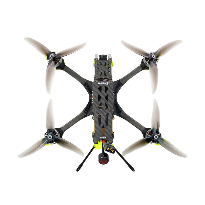 Geprc Mark5 Analog 225mm F7 - 4S/6S 5-Inch Freestyle FPV Racing Drone PNP BNF with 50A BL_32 ESC, 2107.5 Motor, RAD VTX 5.8G 1.6W & Caddx Ratel 2 Camera - Ideal for Drone Pilots & Racing Enthusiasts