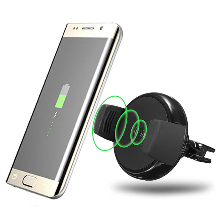 Samsung S8 S7 Compatible - Qi Wireless Air Vent Car Mount Charger Dock Holder - Designed for Easy Charging on the Go