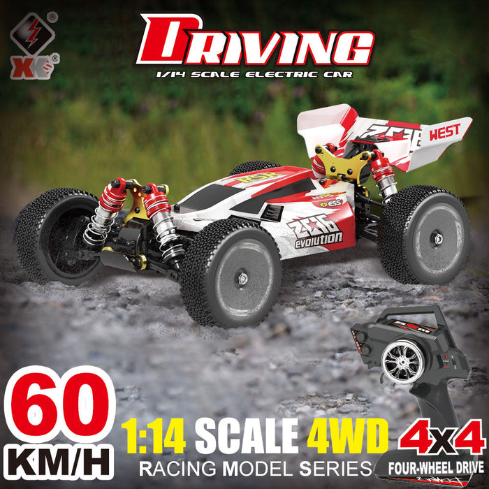 Wltoys 144001 1/14 2.4G 4WD High Speed Racing RC Car Vehicle Models 60km/h Two Battery 7.4V 2600mAh