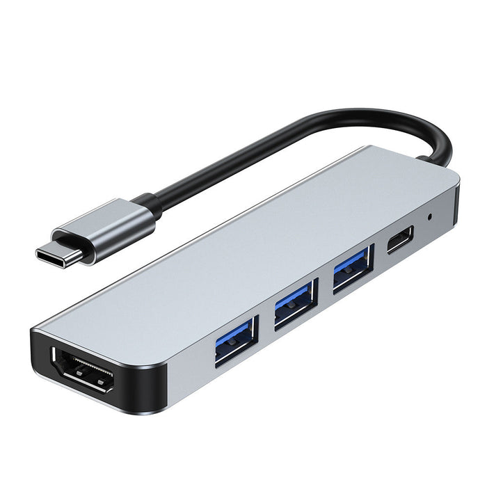 BYL-2008 USB-C Hub - 5-in-1 Splitter Docking Station with USB3.0, USB2.0, 87W USB-C PD, 4K HDMI-Compatible - Perfect for PC, Computer, Laptop Users