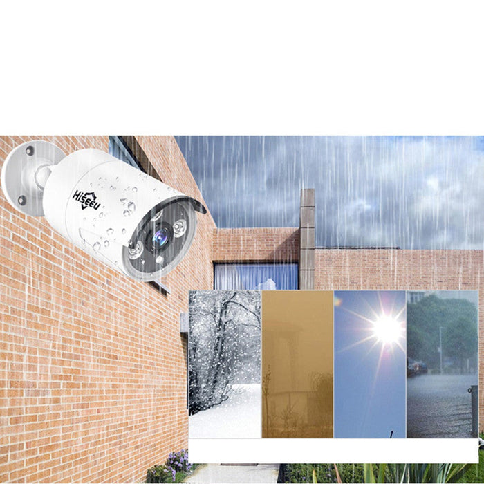 Hiseeu HB612 HB613 - 1536P 3.0MP POE Mini Bullet IP Camera with ONVIF, P2P, IP66 Waterproof, Outdoor IR CUT Night Vision - Ideal for Outdoor Security Surveillance