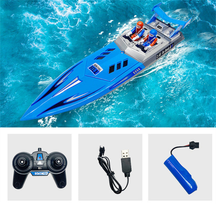 High-Speed H11 2.4G 4CH RC Boat - Waterproof, 20km/h Electric Racing Speedboat for Lakes & Pools - Perfect Remote Control Toy for Kids & Adults