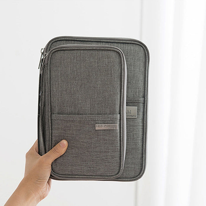 TravelEase Organizer - Passport & Document Holder with RFID Protection, Storage for Cards & Tickets - Perfect for Frequent Travelers and Keeping Valuables Safe