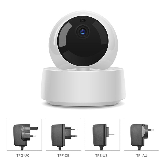 SONOFF GK-200MP2-B WiFi IP Camera - 1080P 360 Degree Security, Smart Wireless, IR Night Vision, Baby Monitor, eWeLink APP Control - Ideal for Home Surveillance & Baby Monitoring