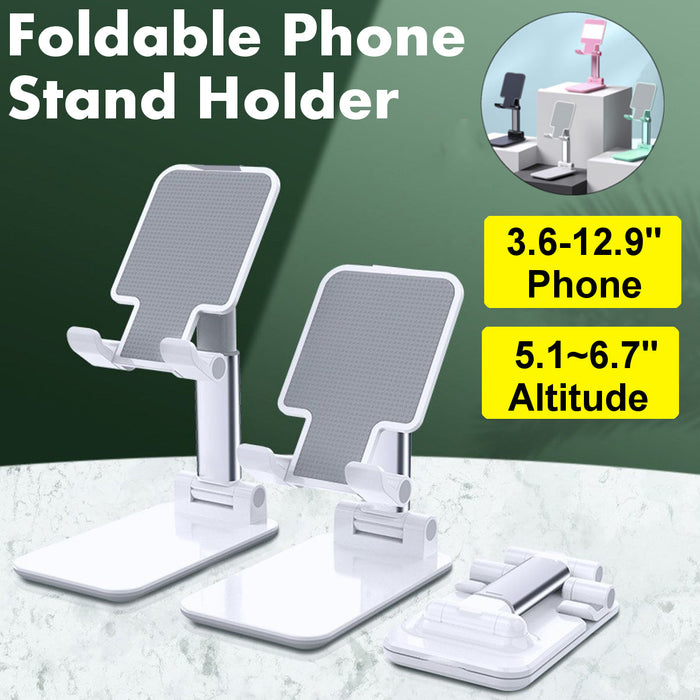 CCT4 Universal Folding Telescopic Stand - Desktop Mobile Phone and Tablet Holder for iPad Air, iPhone 12 XS 11 Pro, POCO X3 NFC - Ideal for Hands-Free Viewing and Video Calls