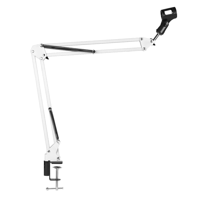 NB-35 - Flexible Adjustable Arm Microphone Suspension Boom Scissor Stand - Ideal for Desktop Use