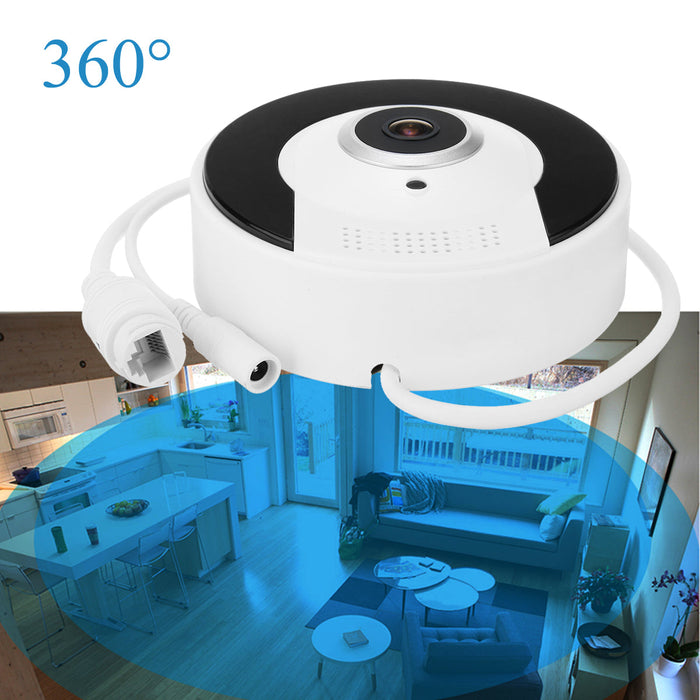 360-Degree Panoramic Camera - Wifi Wireless Remote Monitoring Camcorder - Perfect for Home Security and Surveillance