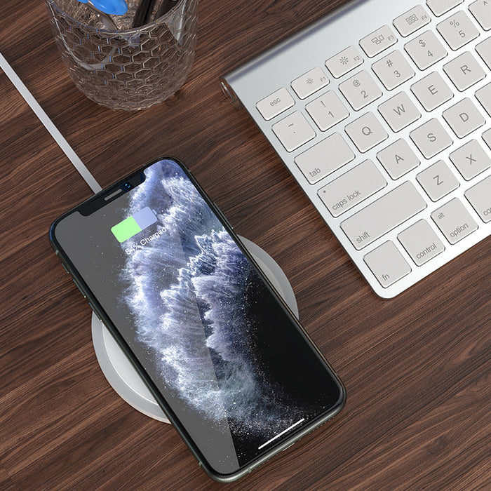 HOCO CW26 Wireless Charger - Fast Charging 7.5W / 10W / 15W Compatibility with iPhone 14 Pro Max, Samsung, Xiaomi 13, TWS Headsets - Ideal for Seamless and Convenient Device Charging