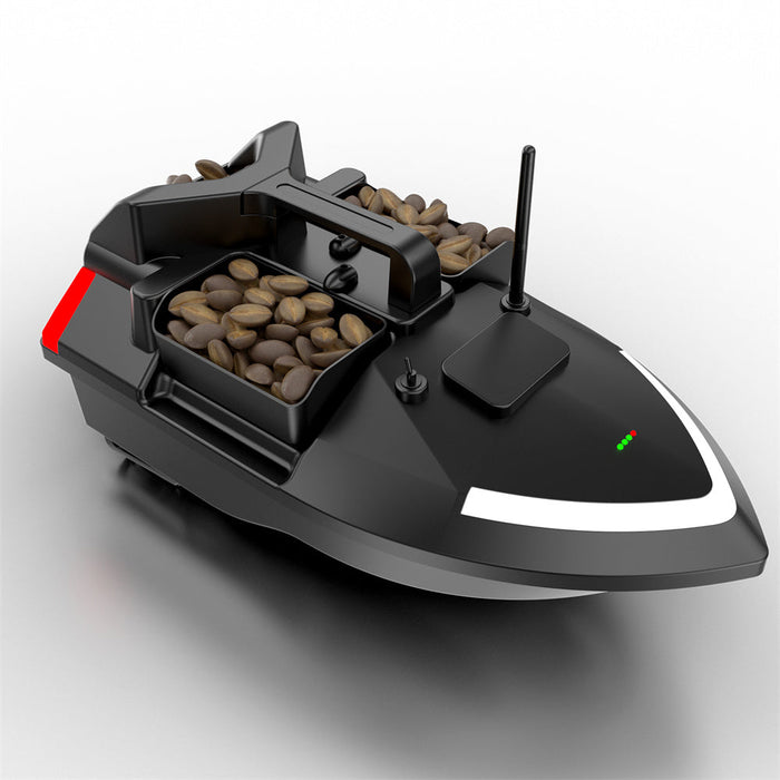 Flytec V801 RTR - 2.4G 4CH Fishing Bait RC Boat with 500m Distance, LED Lights & Intelligent Three Hoppers - Perfect for Fixed-Point Nesting & Speed Enthusiasts