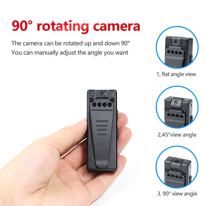 Z8 Mini HD Camera - 1080P Back Clip Night Vision Micro USB Camera, Small and Portable - Ideal for Discreet Surveillance and Recording