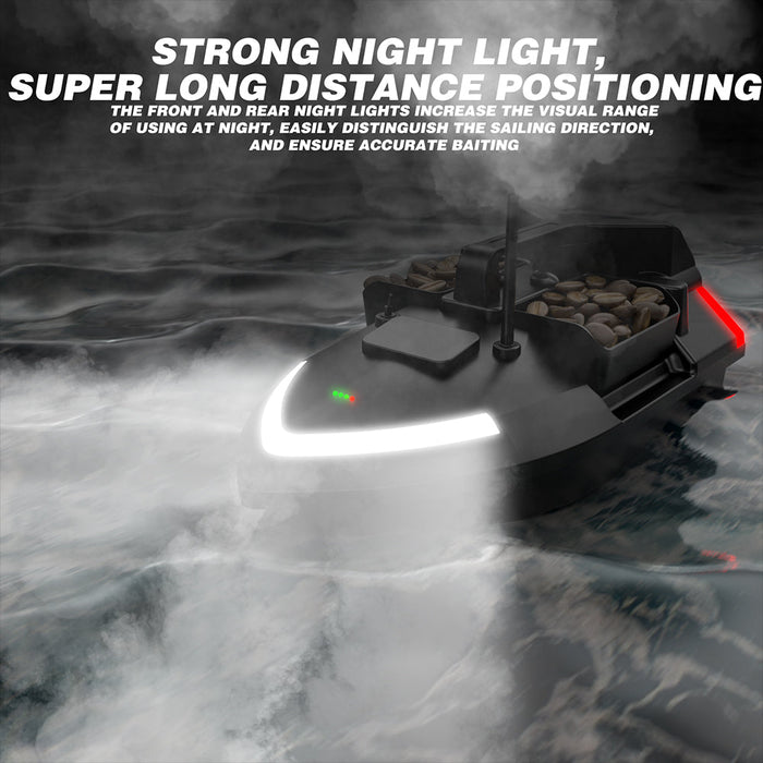 Flytec V020 RTR - 2.4G 4CH GPS Fishing Bait RC Boat with 500m Distance, 40 Positioning Points, and LED Lights - Perfect for Anglers Seeking Automatic Return and Intelligent Navigation