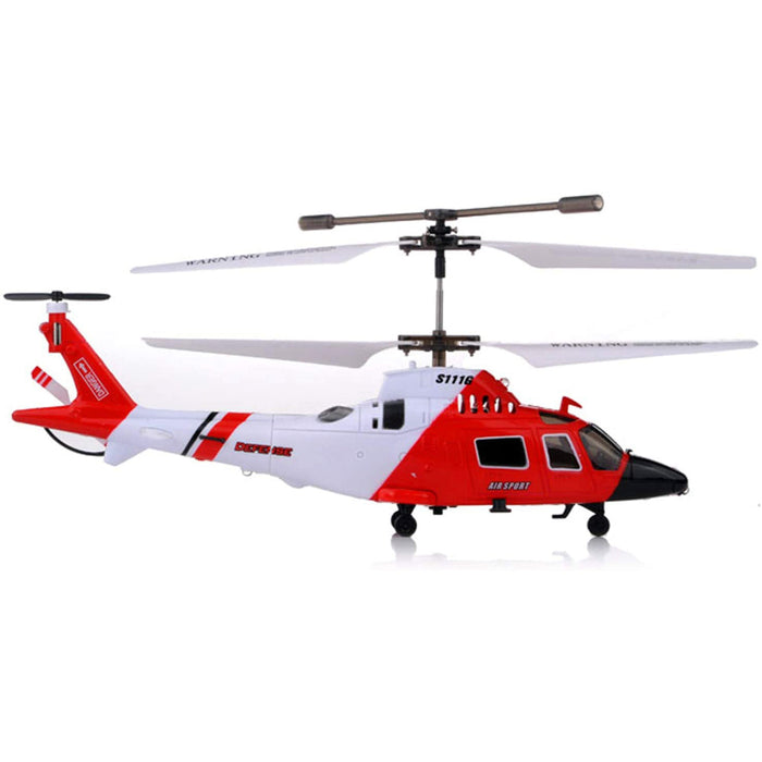 Syma S111G Helicopter - 3.5CH 6-Axis Gyro RC, Ready to Fly - Perfect for Children & Beginners to Enjoy Indoor Flying