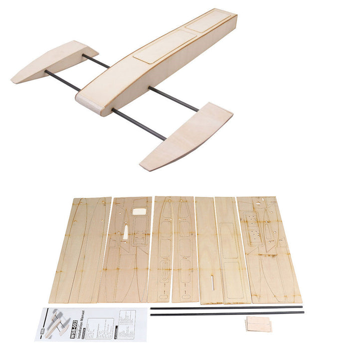 B061 B068 Wooden DIY RC Speed Boat Kit - Sponson Outrigger Shrimp Model Design - Ideal for Hobbyists and Model Enthusiasts