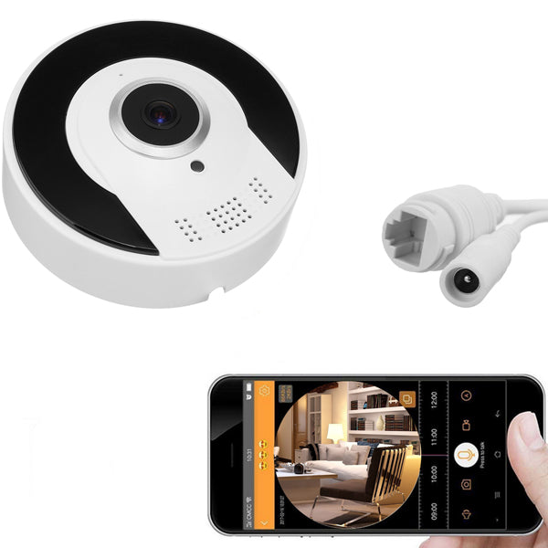 360-Degree Panoramic Camera - Wifi Wireless Remote Monitoring Camcorder - Perfect for Home Security and Surveillance