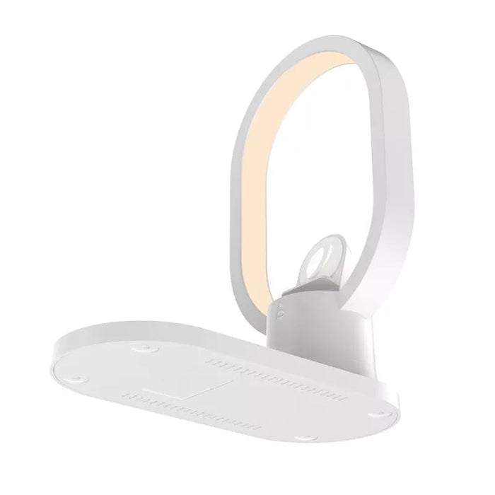 4 in 1 15W Magnetic Lamp - Wireless Charger and 360 Degrees Rotating Night Light, Bedside Light - Perfect for Samsung Galaxy Z Fold 4, S22 Ultra, iPhone 14 Pro Max