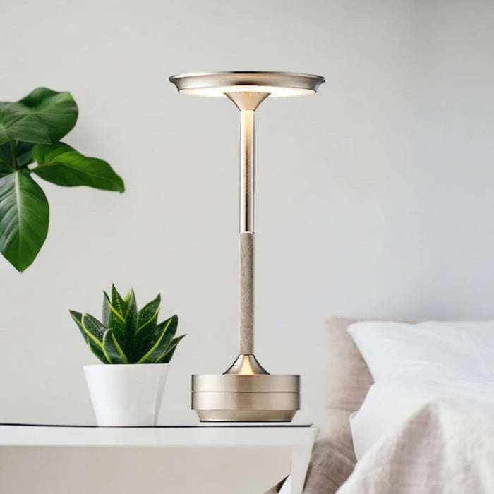 Cordless Modern Aura Table Lamp - Cordless Table Lamp with Touch Control & Modern Nordic Design