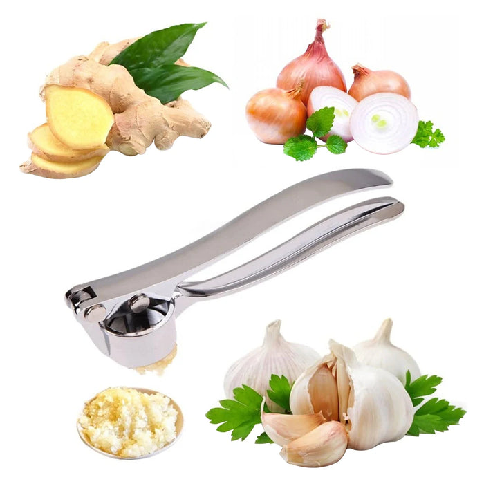 Garlic Press Crusher Mincer Kitchen Stainless Steel Garlic Smasher Squeezer Manual Press Grinding Tool Kitchen Accessories