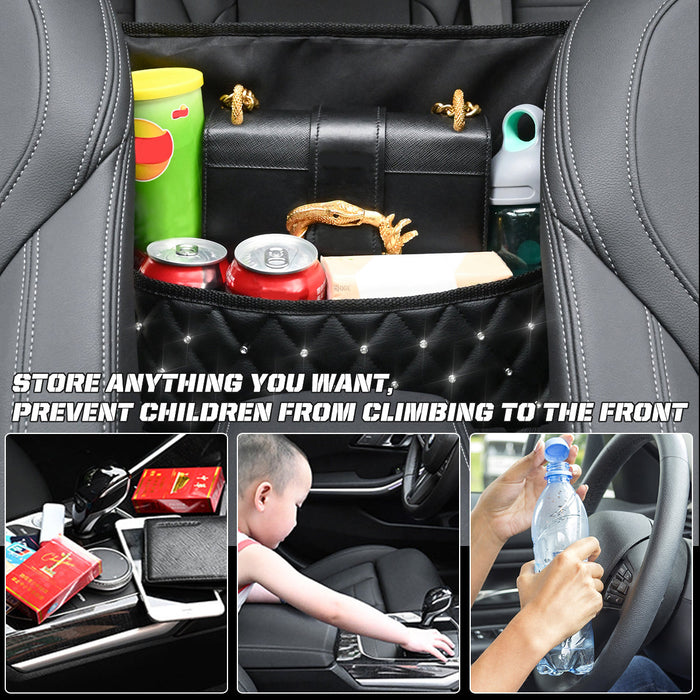 Universal - Car Seat Hanging Bag with Large Capacity, Mobile Phone Handbag Storage - Ideal Container Holder Organizer for Cars