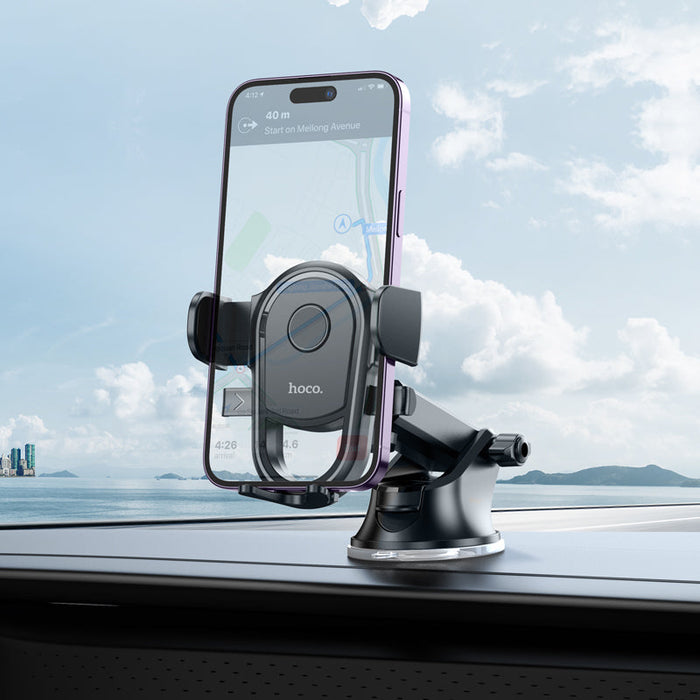 HOCO H5 Universal Phone Holder - 360 Rotation Suction Cup, GPS Vehicle Mounts, Compatible with iPhone 14 Pro Max, 13, 12, Samsung, Xiaomi - Ideal for Secure and Convenient Phone Placement in Vehicles