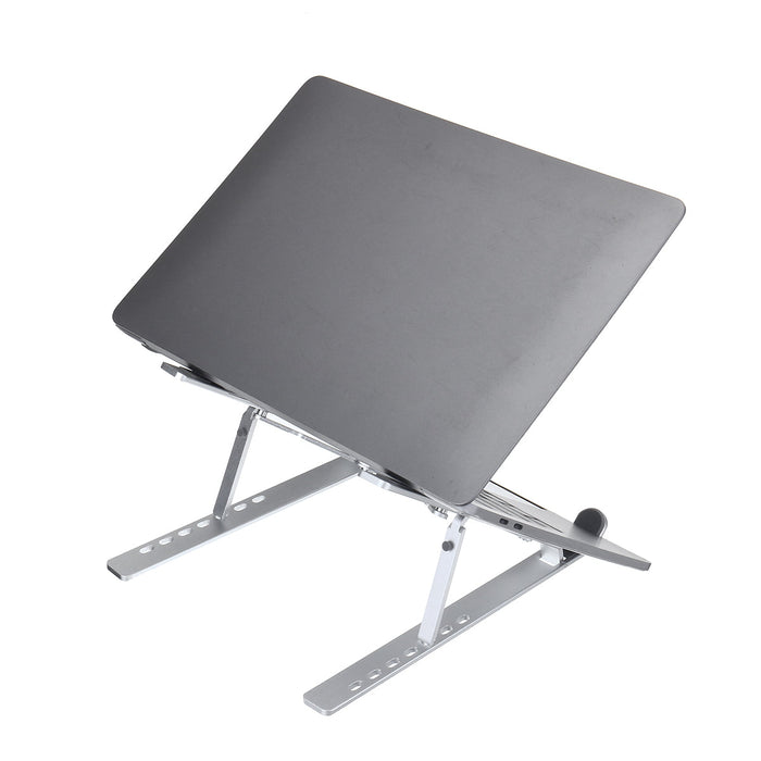 Foldable Adjustable Laptop Stand - Non-Slip Desktop Notebook Holder, Perfect for Macbook - Ideal for Home Office Use & Teleworkers