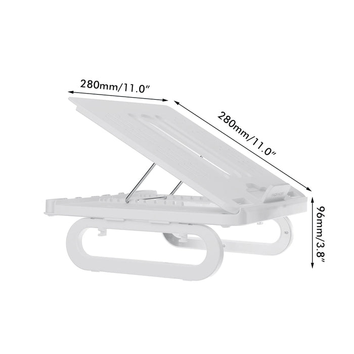 Universal Multifunctional Stand - 4 USB 3.0 Ports, 10-Gear Height Adjustment, Heat Dissipation, for 12-18 inch Devices - Ideal for Macbook and Desktop Users Needing Bracket Holders