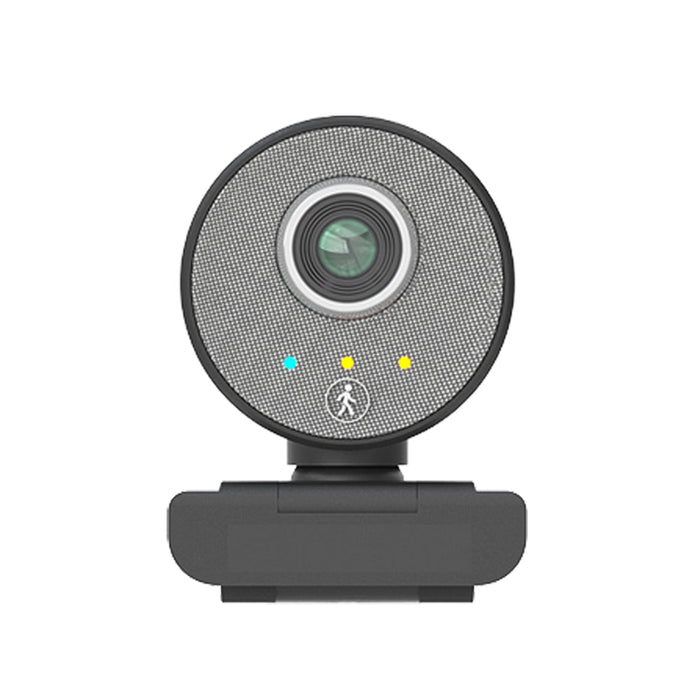 1080P Webcam - 360° Panoramic USB Computer Camera with Stereo Microphone for Desktop Laptop - Perfect for Live Streaming, Video Chatting, Online Classes, and Teleconferencing