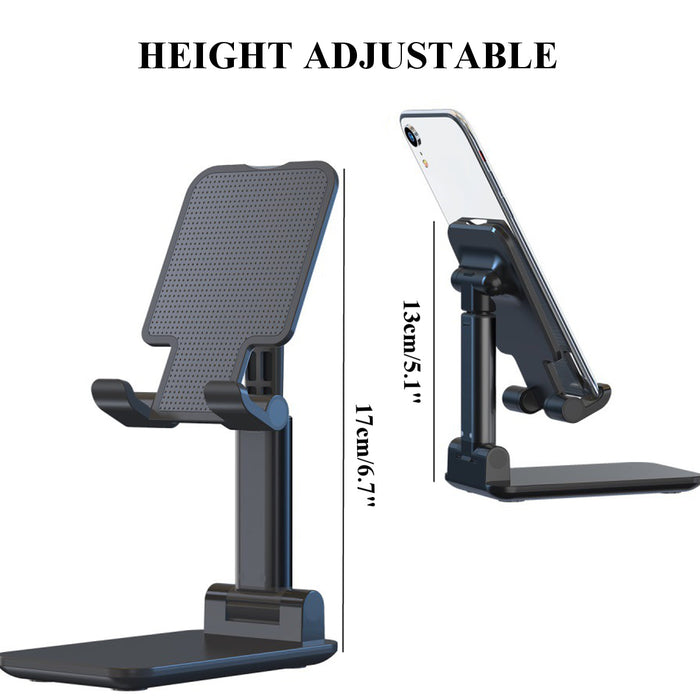 CCT4 Universal Folding Telescopic Stand - Desktop Mobile Phone and Tablet Holder for iPad Air, iPhone 12 XS 11 Pro, POCO X3 NFC - Ideal for Hands-Free Viewing and Video Calls