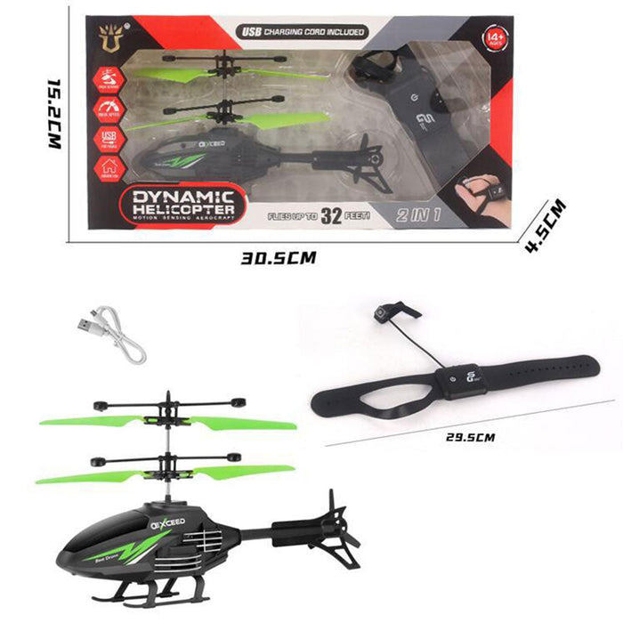 LH 1804 - 2CH Induction Suspended Smart Interactive RC Helicopter RTF - Perfect for Kids & RC Enthusiasts