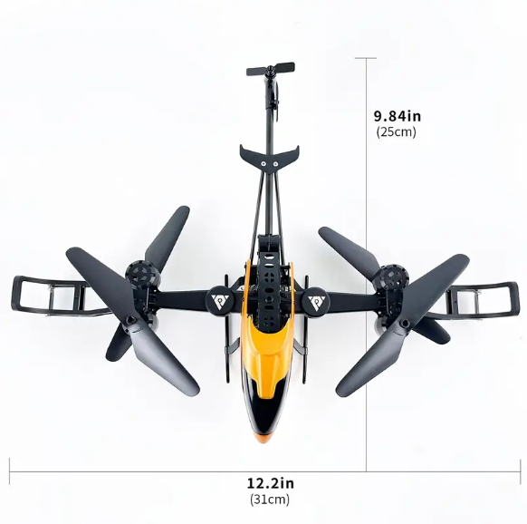 LH-X69S RC Helicopter - 2.4G 4CH 6-Axis Gyro, 4K WiFi Camera, Altitude Hold, Foldable - Perfect for Aerial Photography Enthusiasts