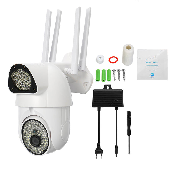 1080P Wireless Wifi IP Security Camera - PIR Alarm, Remote Monitor, 135 LED Light - Ideal for Home Surveillance and Safety