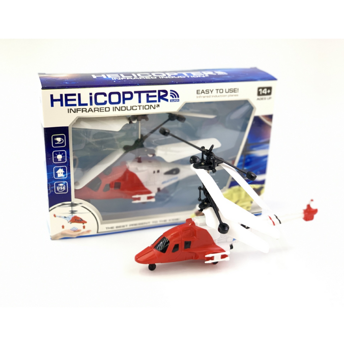 HFD-818 RC Helicopter - Infrared Induction Gesture Sensing, Levitation Flying, One-Key Take-Off/Landing, Altitude Hold, Dual Motor - Perfect Kids' Toy for Fun and Play