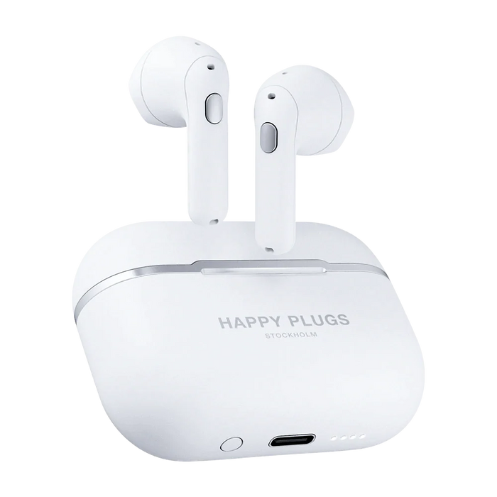 Happy Plugs Hope True Wireless Bluetooth Earbuds - White