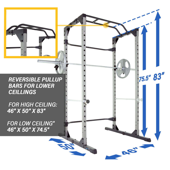 ProGear Squat Rack Power Cage with J-Hooks, Ultra Strength 800lb Weight Capacity